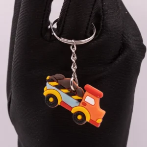 Porte-clés Camion de Chantier Multicolore - Accessoire Robuste et Ludique