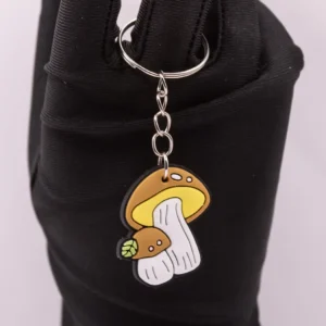 Porte-clés Champignons Multicolores en Plastique - Accessoire Original