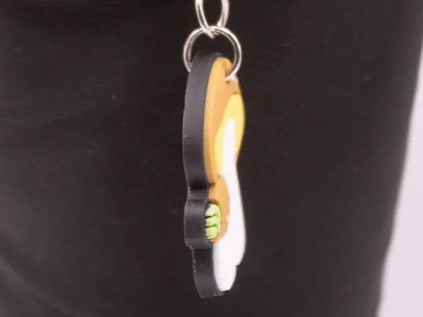 Porte-clés Champignons Multicolores en Plastique - Accessoire Original