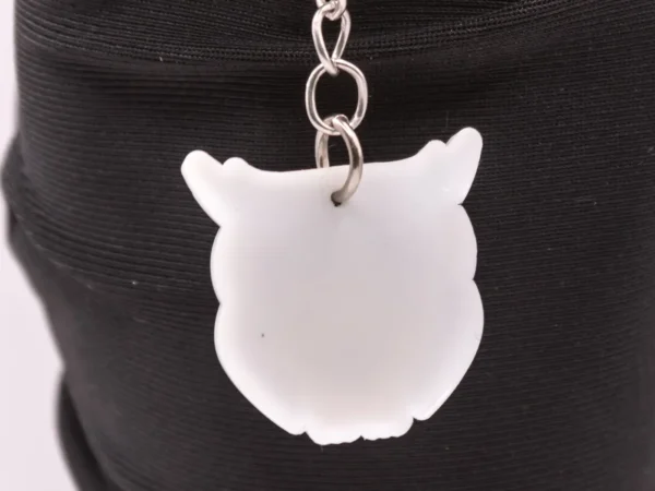 Porte-clés Chouette Verte et Jaune en Plastique - Accessoire Tendance