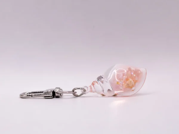 Porte-clés Coquillage Nacré en Acrylique - Accessoire Été