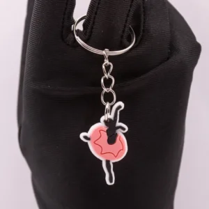Porte-clés Danseuse Classique Rose, Noire et Blanche en Plastique