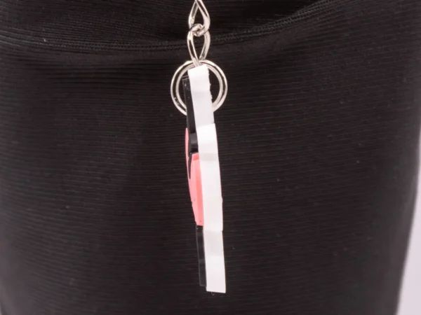 Porte-clés Danseuse Classique Rose, Noire et Blanche en Plastique