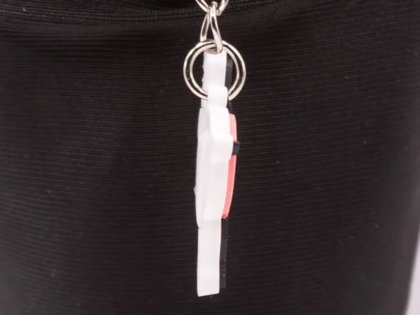 Porte-clés Danseuse Classique Rose, Noire et Blanche en Plastique