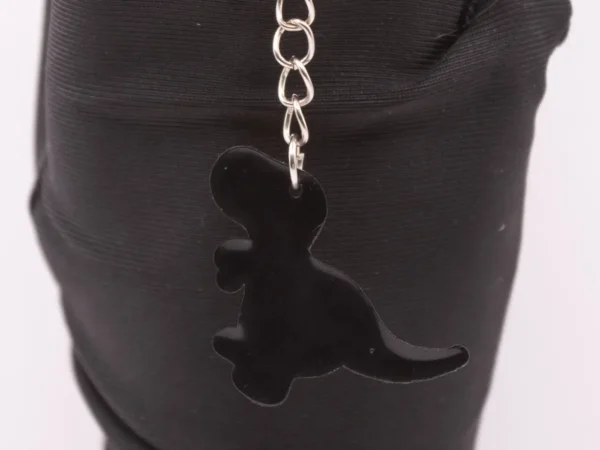 Porte-clés Dinosaure Jaune et Orange - Accessoire Préhistorique et Ludique