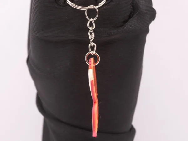 Porte-clés Dinosaure Orange vif - Accessoire préhistorique et coloré
