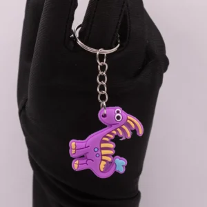 Porte-clés Dinosaure Violet - Accessoire Ludique et Coloré