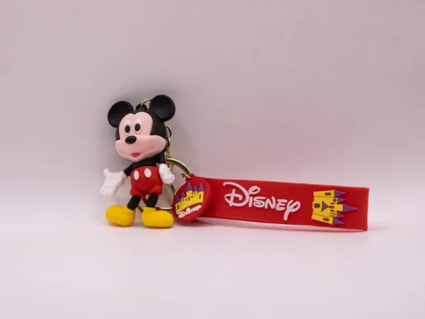 Porte-clés Disney Mickey Rouge en Plastique - Accessoire Collection