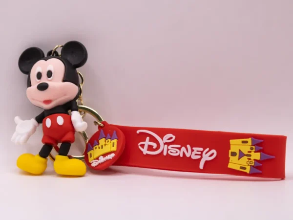 Porte-clés Disney Mickey Rouge en Plastique - Accessoire Collection