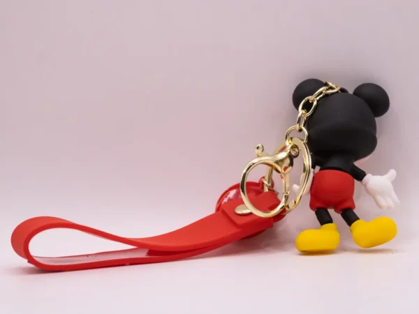 Porte-clés Disney Mickey Rouge en Plastique - Accessoire Collection