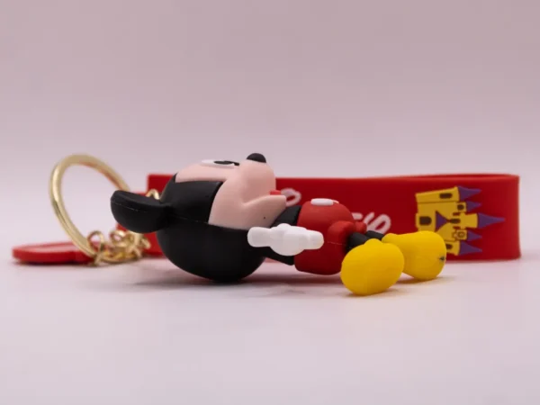 Porte-clés Disney Mickey Rouge en Plastique - Accessoire Collection
