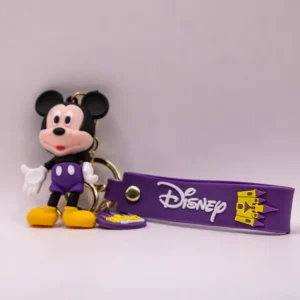 Porte-clés Disney Mickey Violet en plastique - Accessoire magique