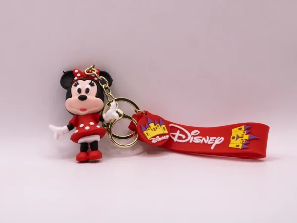 Porte-clés Disney Minnie Rouge en Plastique - Accessoire Tendance
