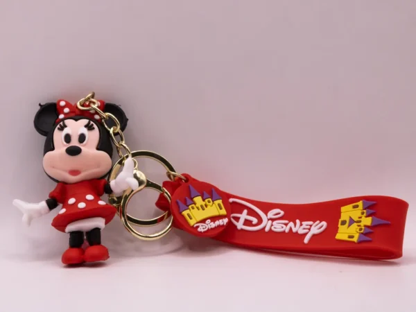 Porte-clés Disney Minnie Rouge en Plastique - Accessoire Tendance