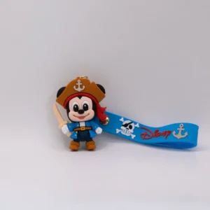Porte-clés Disney Stitch Bleu en Silicone - Accessoire Adorable et Résistant