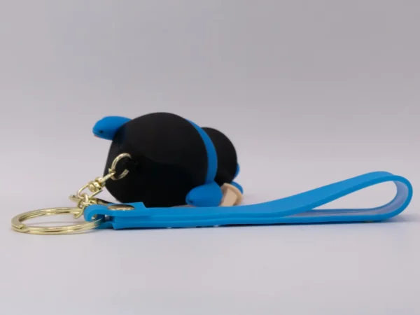 Porte-clés Disney Stitch Bleu en Silicone - Accessoire Adorable et Résistant