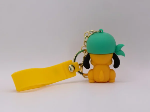 Porte-clés Disney Stitch Bleu en Silicone - Accessoire Adorable et Solide