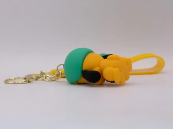 Porte-clés Disney Stitch Bleu en Silicone - Accessoire Adorable et Solide