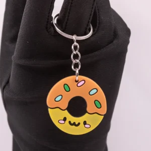 Porte-clés Donuts Multicolores Visages Gourmands et Kawaii