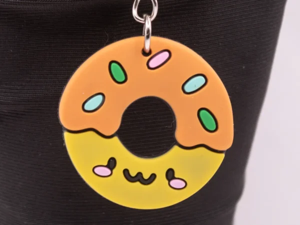 Porte-clés Donuts Multicolores Visages Gourmands et Kawaii