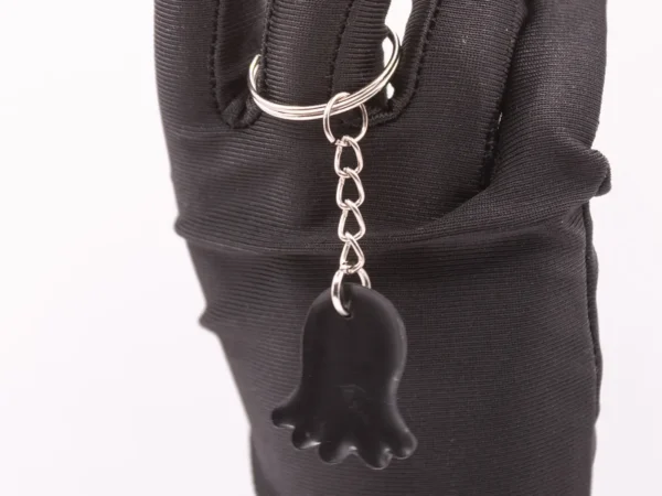 Porte-clés Fantôme Halloween en Plastique Blanc - Accessoire Spectral