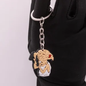 Porte-clés Harry Potter Dobby et la Chaussette, souvenir magique en plastique