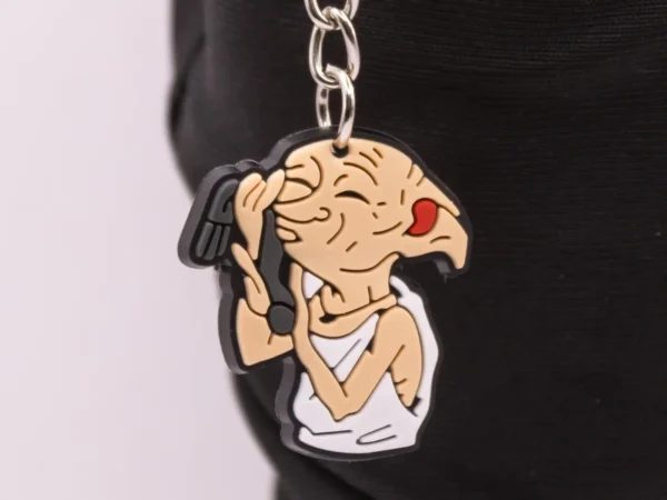 Porte-clés Harry Potter Dobby et la Chaussette, souvenir magique en plastique