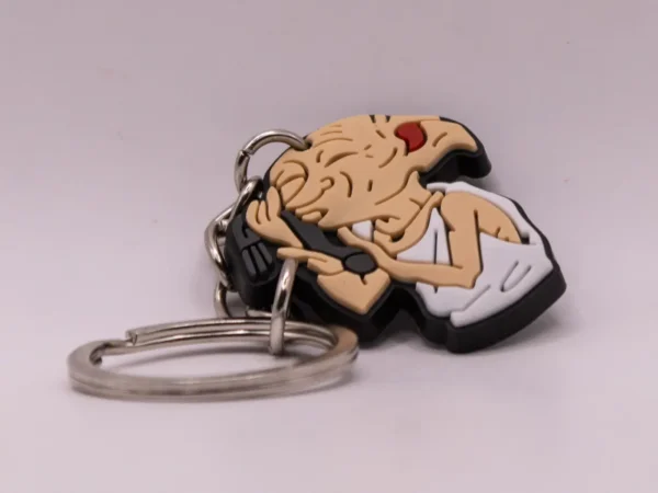 Porte-clés Harry Potter Dobby et la Chaussette, souvenir magique en plastique
