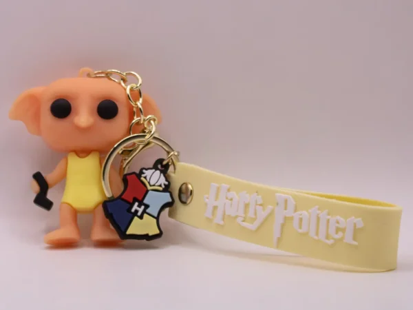 Porte-clés Harry Potter Dobby Jaune en Plastique - Accessoire Magique
