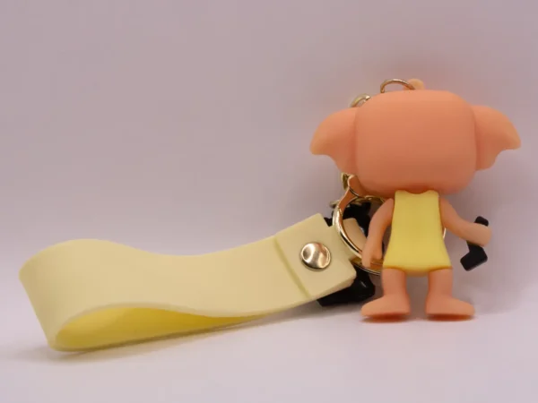 Porte-clés Harry Potter Dobby Jaune en Plastique - Accessoire Magique