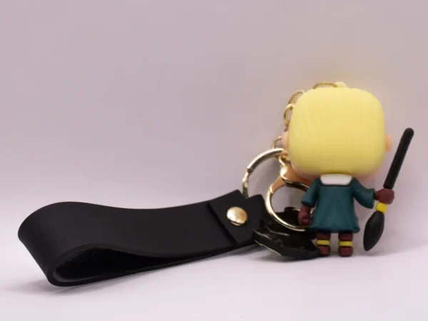 Porte-clés Harry Potter - Drago Malefoy en plastique vert Serpentard