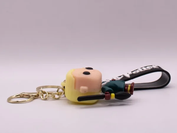 Porte-clés Harry Potter - Drago Malefoy en plastique vert Serpentard