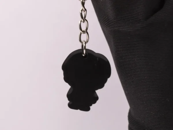 Porte-clés Harry Potter en plastique blanc - Accessoire magique pour fans