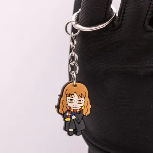 Porte-clés Hermione Granger en plastique blanc - Accessoire Harry Potter