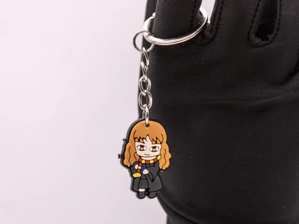 Porte-clés Hermione Granger en plastique blanc - Accessoire Harry Potter