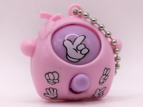 Porte-clés Interactif Rose à Signe Changeant