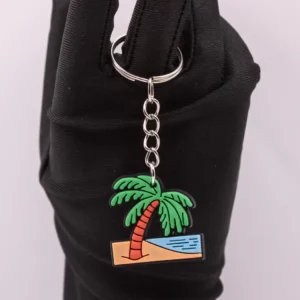 Porte-clés Palmier Tropical : Un Souvenir de Plage Ensoleillée