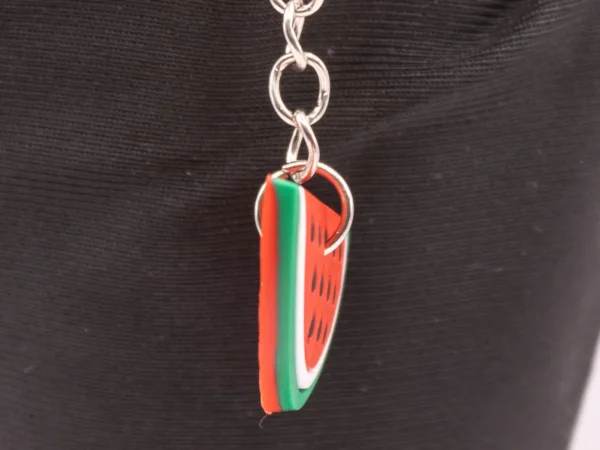 Porte-clés Pastèque : Une tranche d'été à emporter partout !