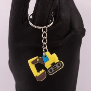 Porte-clés Pelleteuse Miniature : Un Cadeau Original et Ludique