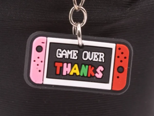 Porte-clés Rétro Gaming "Game Over" - Accessoire Geek et Fun