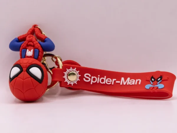 Porte-clés Spider-Man Suspendu Rouge en Plastique