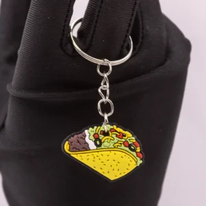 Porte-clés Taco Mexicain Coloré - Accessoire Gourmand et Festif
