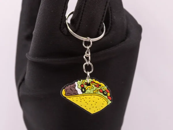 Porte-clés Taco Mexicain Coloré - Accessoire Gourmand et Festif