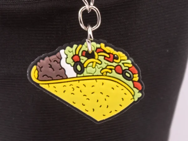 Porte-clés Taco Mexicain Coloré - Accessoire Gourmand et Festif
