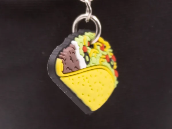 Porte-clés Taco Mexicain Coloré - Accessoire Gourmand et Festif