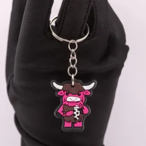 Porte-clés Taureau Festif avec Gobelet - Accessoire Multicolore Original