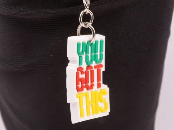 Porte-clés "You Got This" Multicolore - Message Motivant et Inspirant