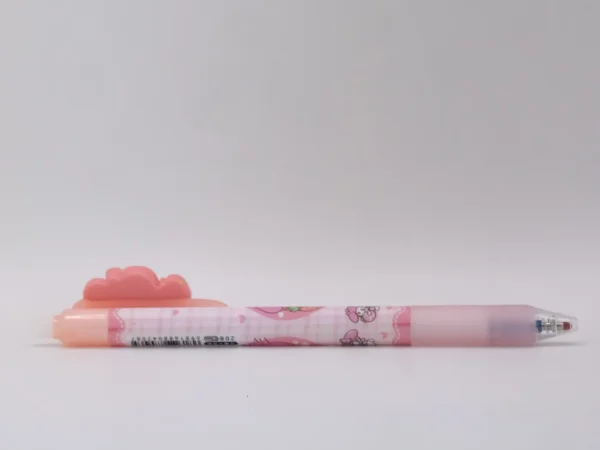 Stylo Hello Kitty bleu effaçable et cliquable en plastique