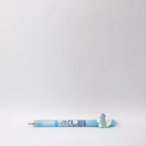 Stylo Hello Kitty bleu effaçable et cliquable en plastique