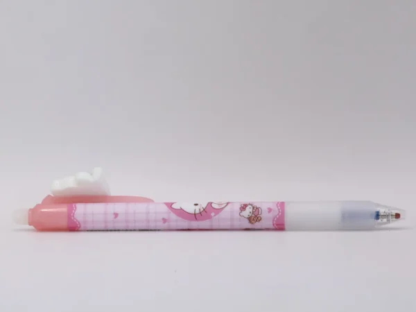 Stylo Hello Kitty bleu effaçable et cliquable - Parfait pour l'école et le bureau